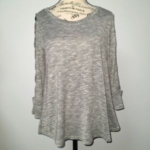 Jennifer Lopez Med. Gray/silver shirt